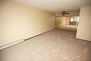 living room and dining area