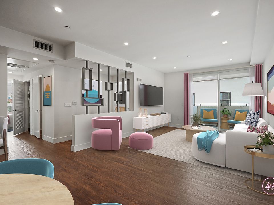 Living Room with Spacious Patio - Jayne Floor Plan at TE