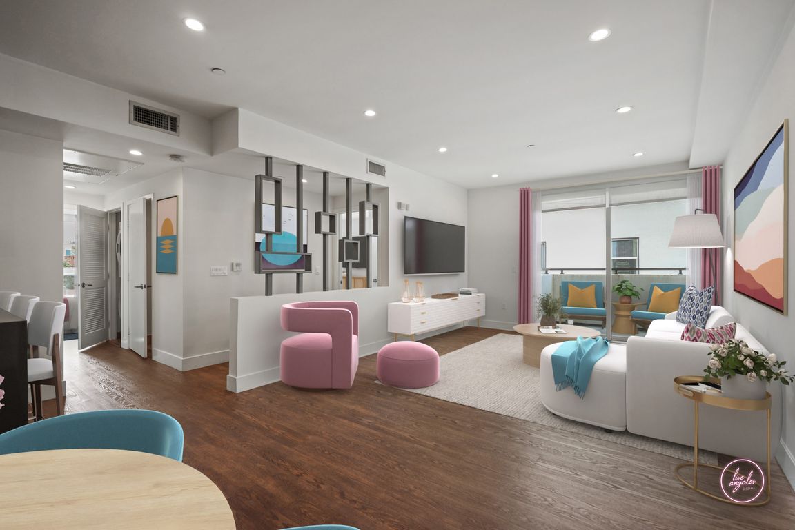 Living Room with Spacious Patio - Jayne Floor Plan at TE