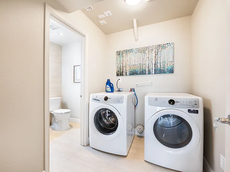 The home is equipped with a washer and dryer,offering the convenience of in-house laundry during your stay. Perfect for extended visits or keeping up with daily needs, they ensure a hassle-free experience.