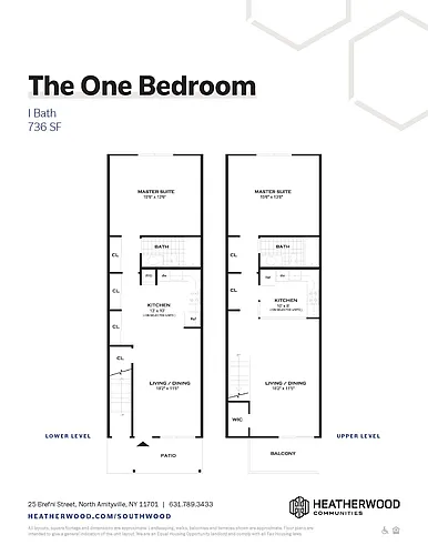 Floor plan One Bedroom Upgrade