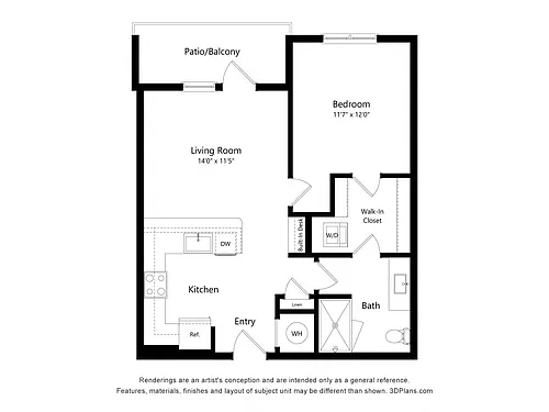 Floor plan 1M