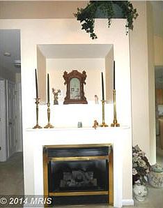 Cozy gas fireplace in the living room