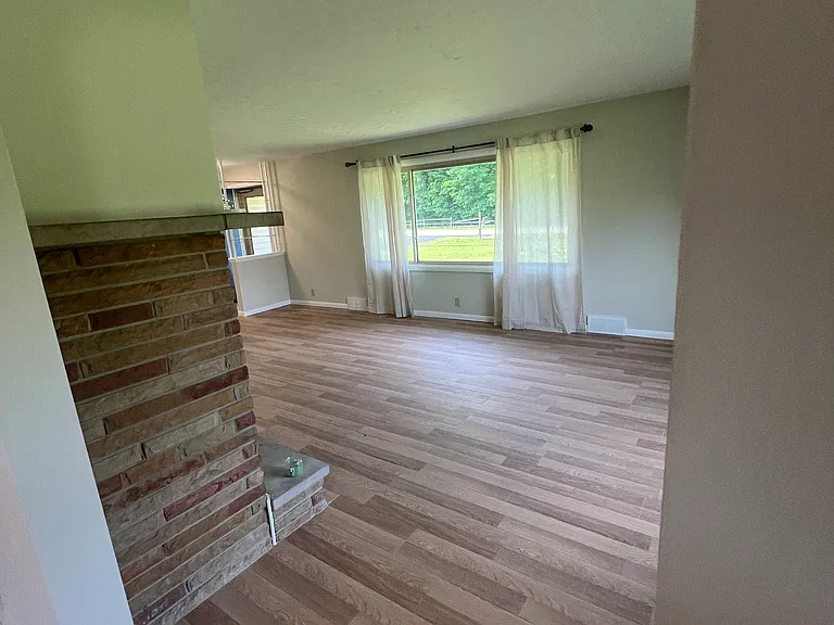 Dining room into the living room