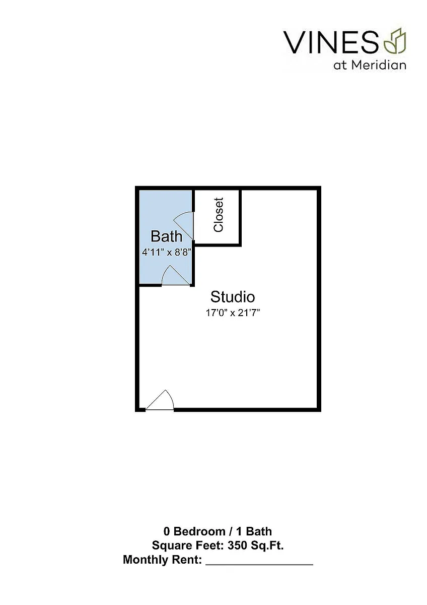 Floor plan Studio