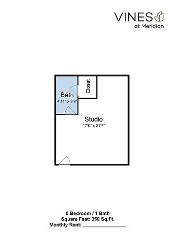 Floor plan Studio