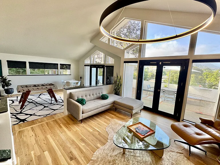 Living room and playroom