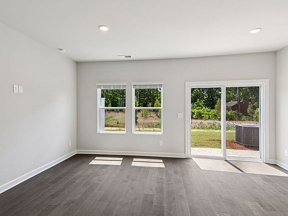 The great room provides an abundance of natural light.