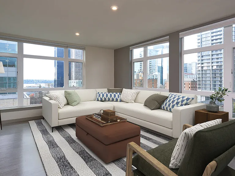 Living Room with Hard Surface Flooring