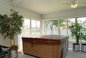 spa on patio
