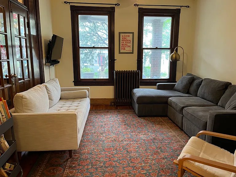 Living room. White sofa no longer present.