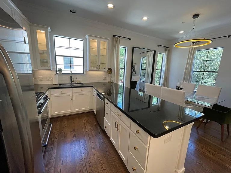 Lots of working space in the kitchen. All new hardware, electrical, paint, and lighting!