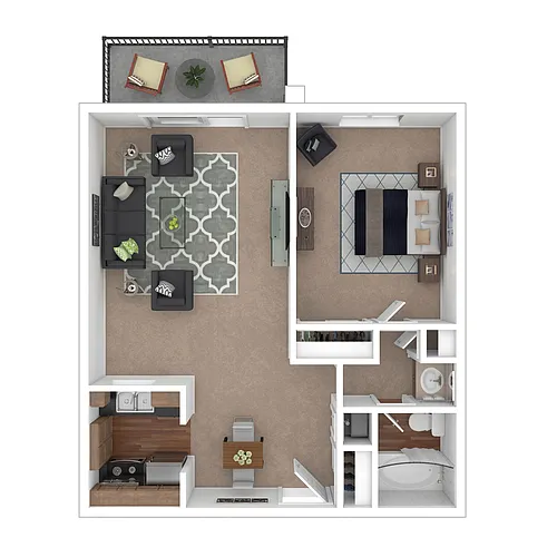 Floor plan One Bedroom Standard