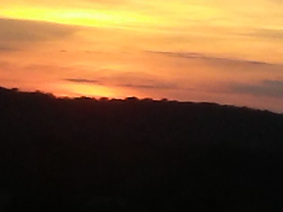 Sunset from back deck