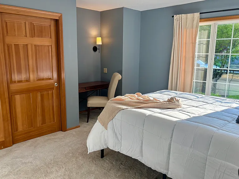 Bedroom #4 with Queen bed and 55" TV.