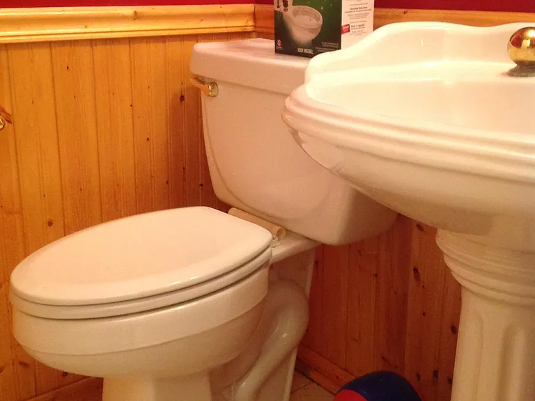 half bathroom for guests on the main floor