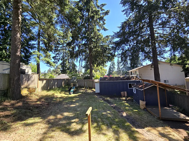 large backyard