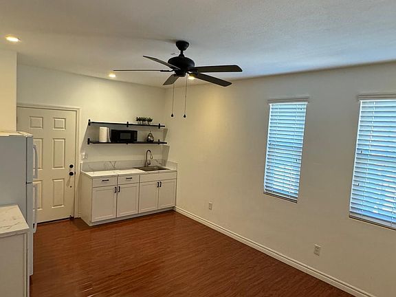 Kitchenette and living area