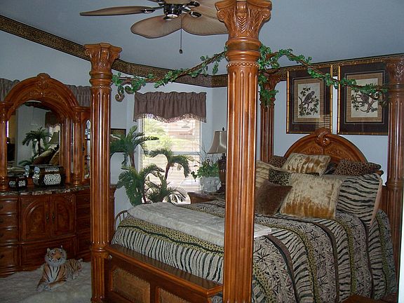 Master suite is split from other bedrooms for extra privacy
