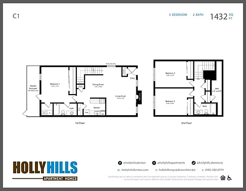 Floor plan C1 3x2 TH