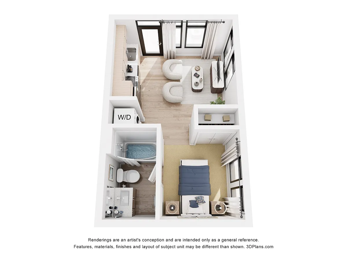Floor plan Urban One Bedroom B