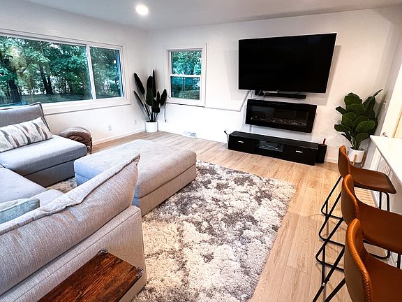 Living Room View of Entertainment Center