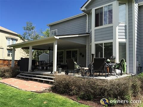 View of the deck in the backyard