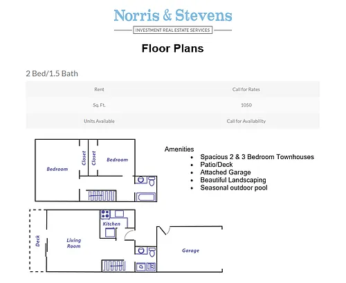 Floor plan Townhome C
