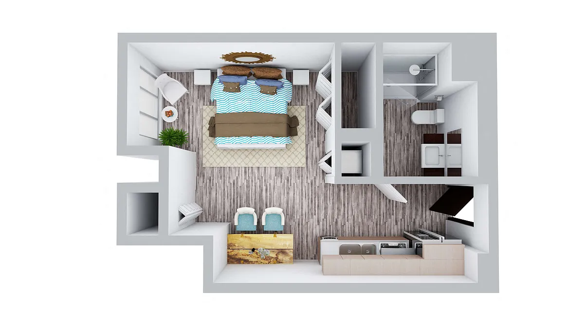 Floor plan Studio (A5)