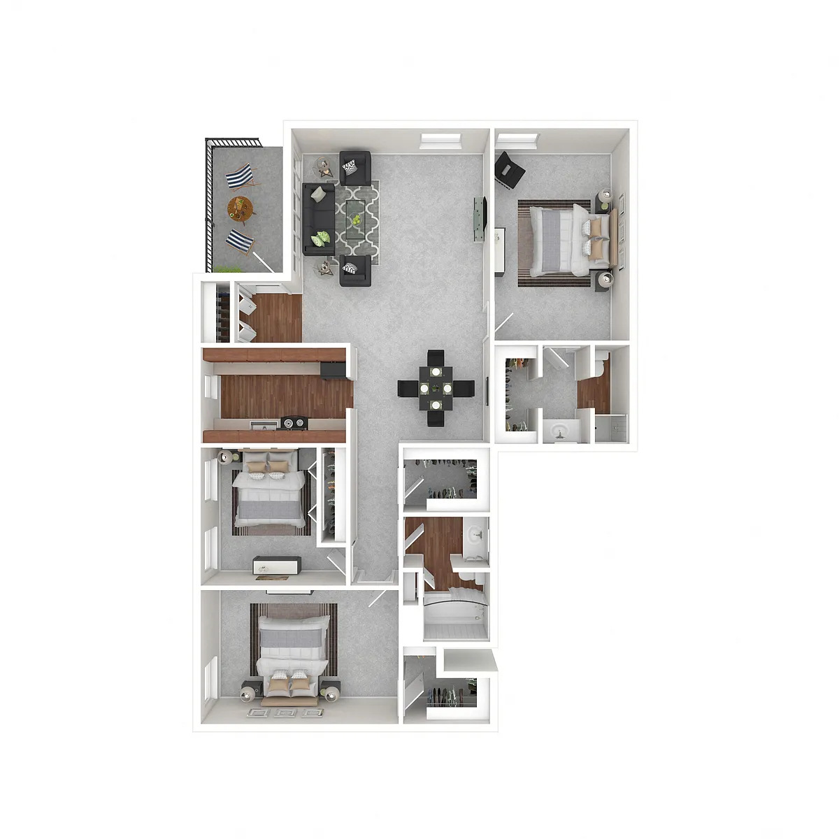 Floor plan 3Bedroom 2Bathroom