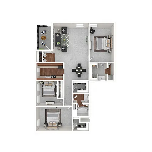 Floor plan 3Bedroom 2Bathroom