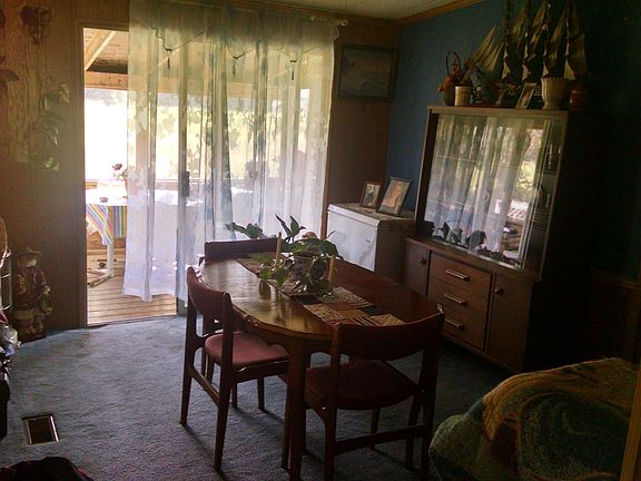 Dining room facing porch
