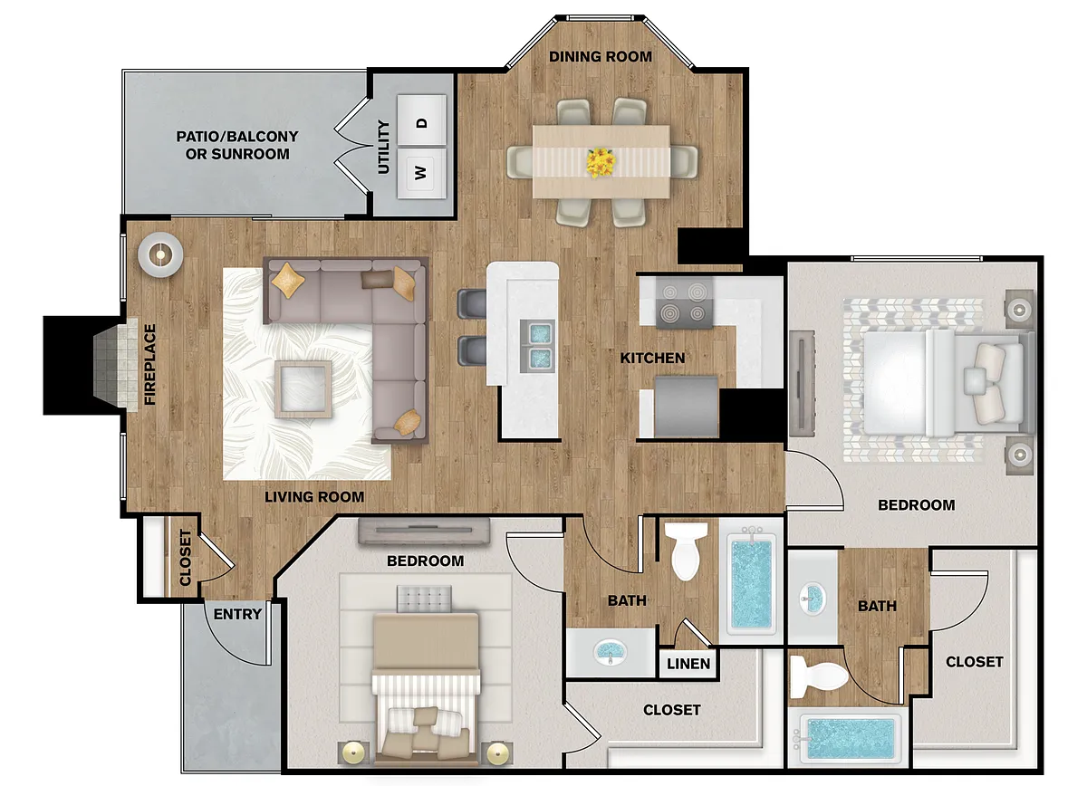 Floor plan B3