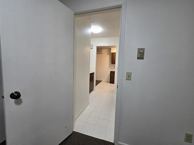Looking out of bedroom door