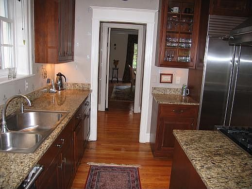 Kitchen view into Butlers Pantry