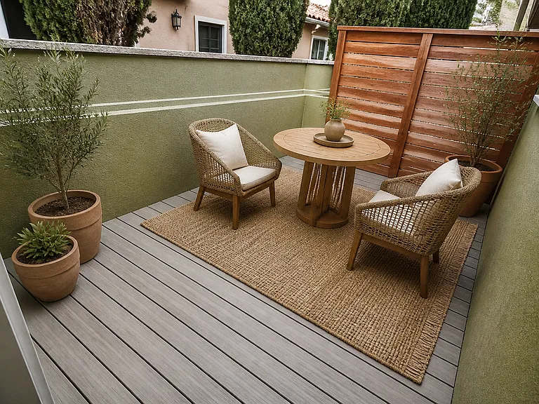 VIRTUALLY STAGED - private patio