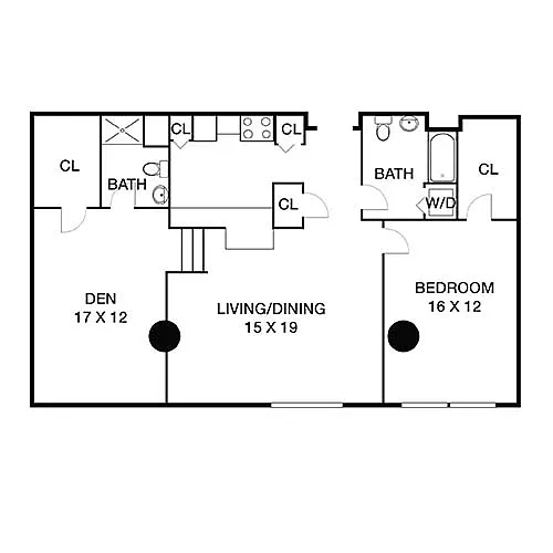 Floor plan Irving with Den