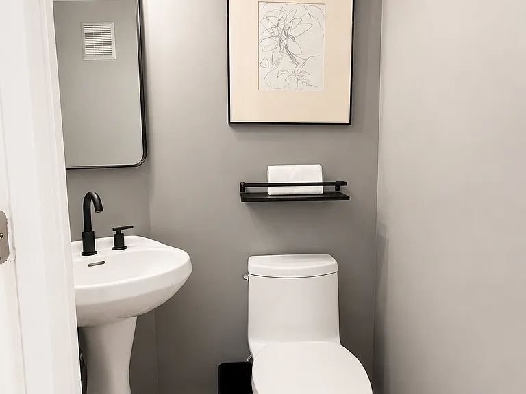 1at floor powder room