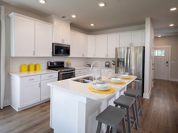The open-concept floorplan allows for easy entertaining.