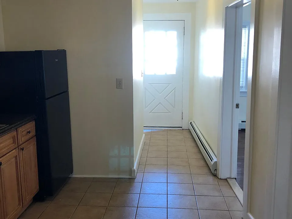 view of entry hallway from kitchen
