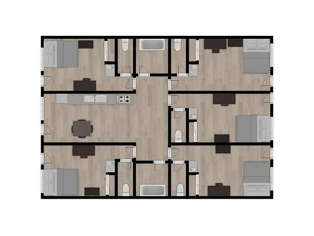 Floor plan Aldersgate 5 Bedroom