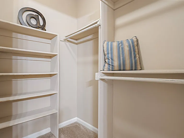 Walk-In Closet with Built-In Storage