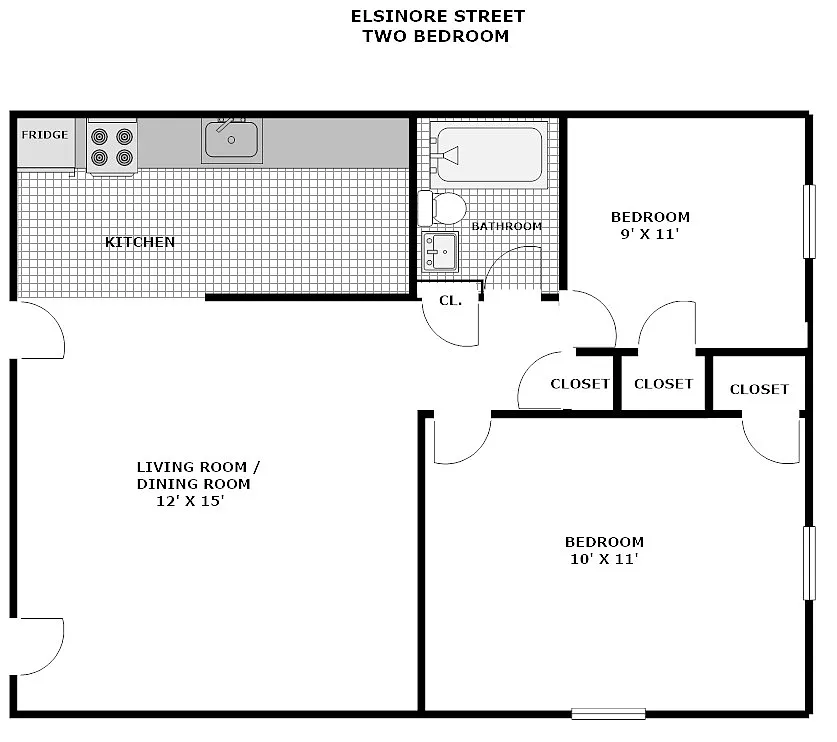 Floor plan Two bedroom