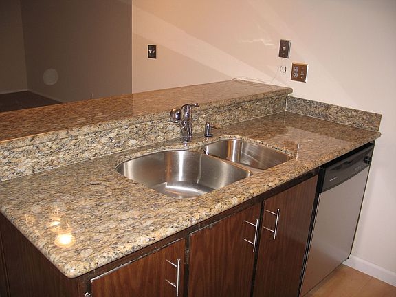 Granite Breakfast Bar and New Stainless Steel Sink