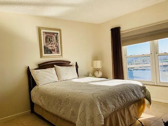 Master bedroom with water view