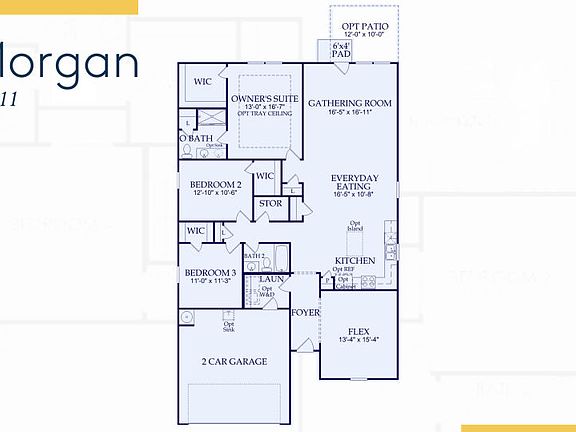 Morgan Floor Plan, Quick Move-In Home, Lot 1011