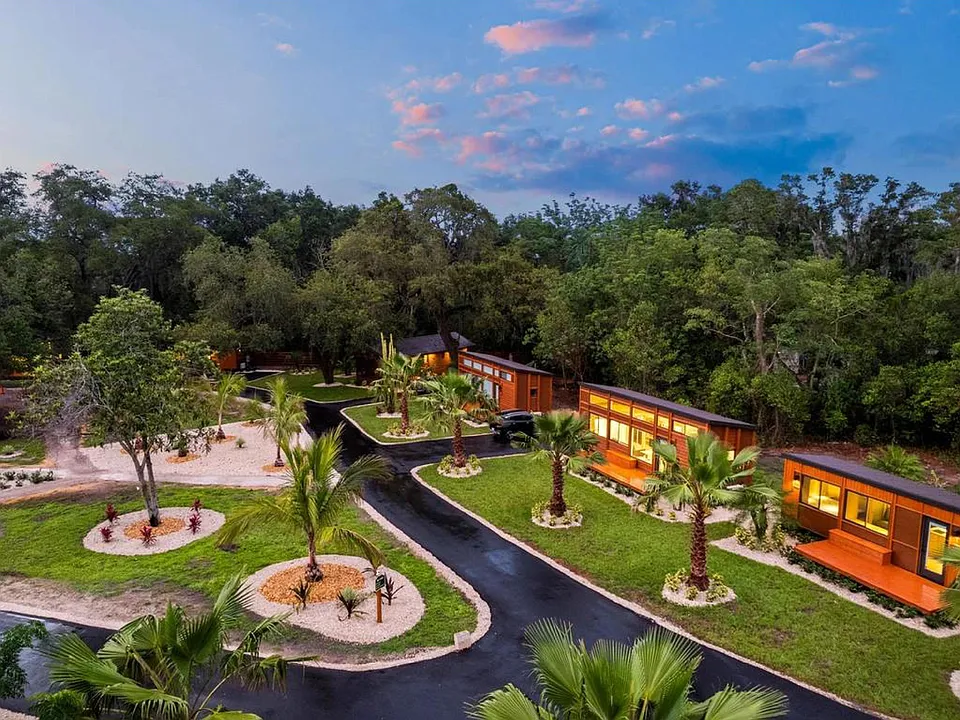 Aerial view of The Oaks