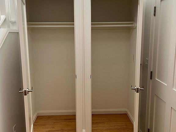 Closet space in entry hall next to main door.