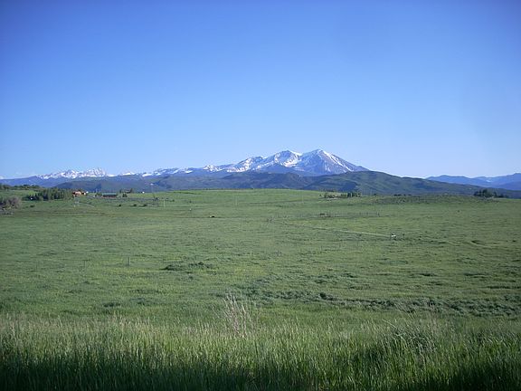 Yard with summer Sopris view