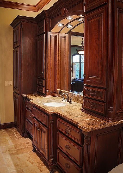 Owners bath double vanities